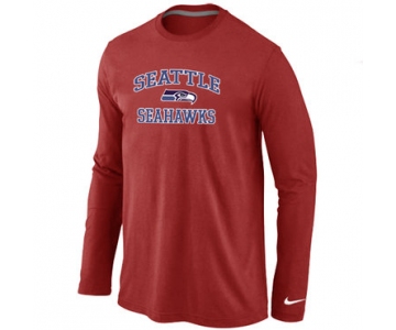 Nike Seattle Seahawks Heart & Soul Long Sleeve T-Shirt RED
