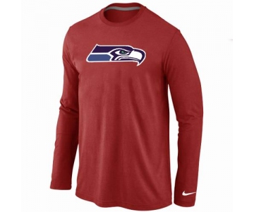 Nike Seattle Seahawks Logo Long Sleeve T-Shirt RED