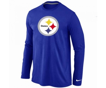 Nike Pittsburgh Steelers Logo Long Sleeve T-Shirt BLUE