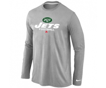 Nike New York Jets Critical Victory Long Sleeve T-Shirt Grey