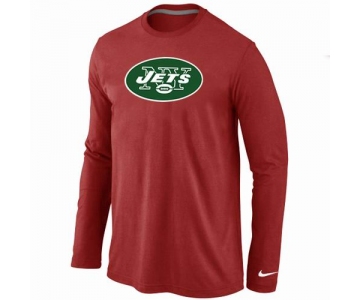 Nike New York Jets Logo Long Sleeve T-Shirt RED