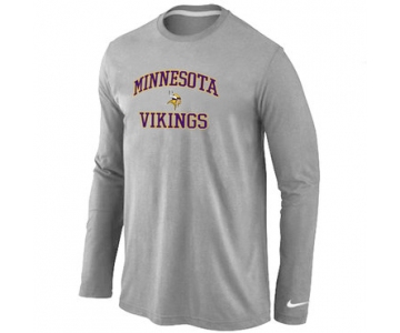 Nike Minnesota Vikings Heart & Soul Long Sleeve T-Shirt Grey