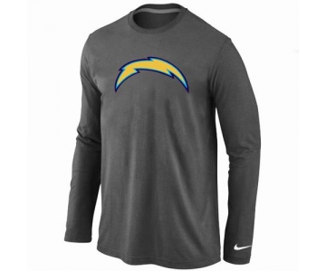 Nike San Diego Chargers Logo Long Sleeve T-Shirt D.Grey