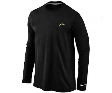 San Diego Chargers Logo Long Sleeve T-Shirt Black