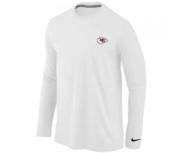 Kansas City Chiefs Logo Long Sleeve T-Shirt White