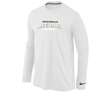 Nike Jacksonville Jaguars Authentic font Long Sleeve T-Shirt White