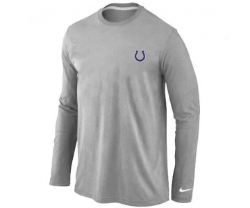 Indianapolis Colts Logo Long Sleeve T-Shirt Grey