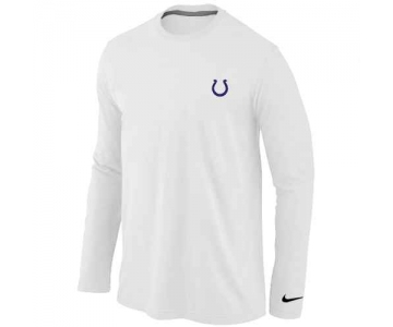 Indianapolis Colts Logo Long Sleeve T-Shirt White