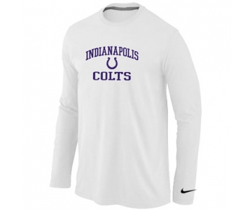 Nike Indianapolis Colts Heart & Soul Long Sleeve T-Shirt White