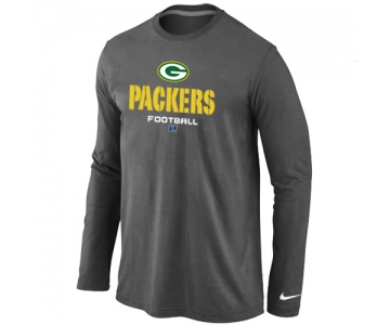 Nike Green Bay Packers Critical Victory Long Sleeve T-Shirt D.Grey
