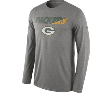 Nike Green Bay Packers Grey Long Sleeve Men's T-Shirt