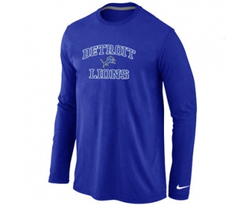 Nike Detroit Lions Heart & Soul Long Sleeve T-Shirt Blue