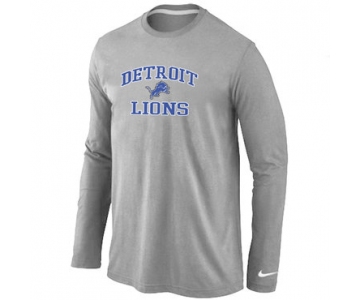 Nike Detroit Lions Heart & Soul Long Sleeve T-Shirt Grey