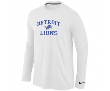 Nike Detroit Lions Heart & Soul Long Sleeve T-Shirt White