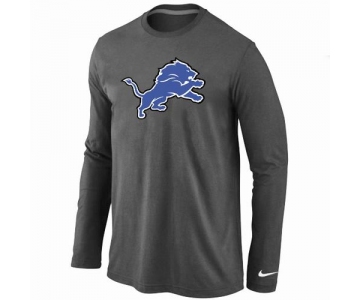 Nike Detroit Lions Logo Long Sleeve T-Shirt D.Grey