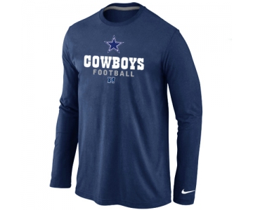 Nike Dallas Cowboys Critical Victory Long Sleeve T-Shirt D.Blue