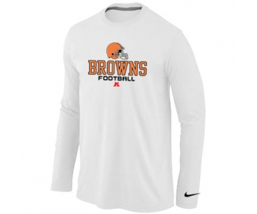 Nike Cleveland Browns Critical Victory Long Sleeve T-Shirt White