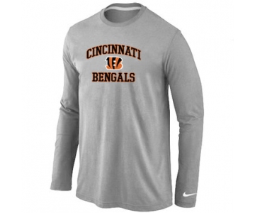 Nike Cincinnati Bengals Heart & Soul Long Sleeve T-Shirt Grey