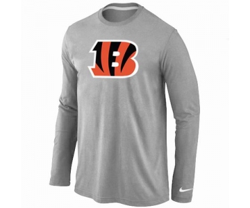 Nike Cincinnati Bengals Logo Long Sleeve T-Shirt Grey