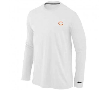 Chicago Bears Logo Long Sleeve T-Shirt White