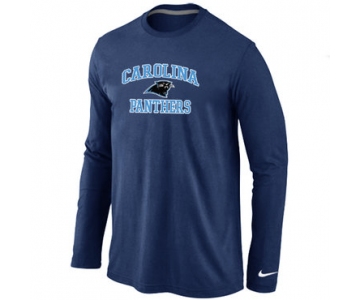Nike Carolina Panthers Heart & Soul Long Sleeve T-Shirt D.Blue