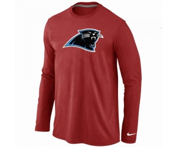 Nike Carolina Panthers Logo Long Sleeve T-Shirt RED
