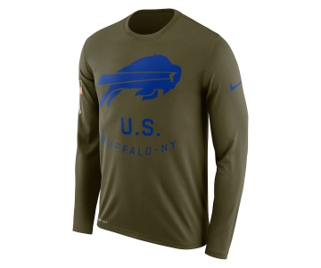 Buffalo Bills Nike Salute To Service Sideline Legend Performance Long Sleeve T-Shirt Olive