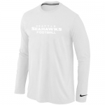 Nike Atlanta Falcons Authentic font Long Sleeve T-Shirt White