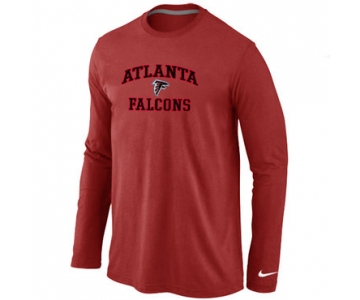 Nike Atlanta Falcons Heart & Soul Long Sleeve T-Shirt RED