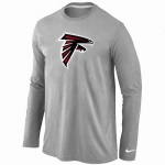Nike Atlanta Falcons Logo Long Sleeve T-Shirt Grey