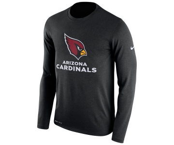 Arizona Cardinals Nike Legend Essential Lock Up Long Sleeve Performance T-Shirt Black