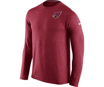 Nike Arizona Cardinals Red Dri-Fit Touch Long Sleeve Performance Men's T-Shirt