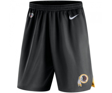 Men's Washington Redskins Nike Black Knit Performance Shorts
