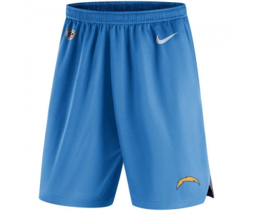 Men's Los Angeles Chargers Nike Powder Blue Knit Performance Shorts