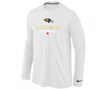 NIKE Baltimore Ravens Critical Victory Long Sleeve T-Shirt White