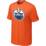 NHL Edmonton Oilers Big & Tall Logo Orange T-Shirt