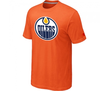 NHL Edmonton Oilers Big & Tall Logo Orange T-Shirt