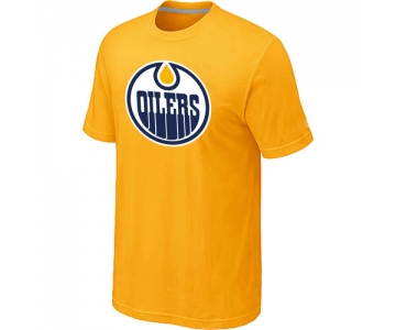 NHL Edmonton Oilers Big & Tall Logo Yellow T-Shirt