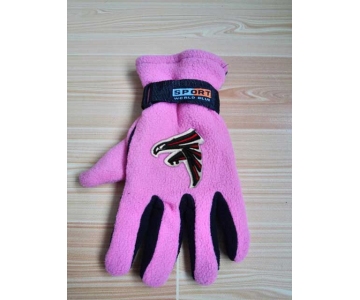 Atlanta Falcons NFL Adult Winter Warm Gloves Pink