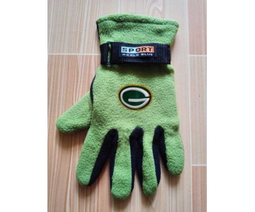 Green Bay Packers NFL Adult Winter Warm Gloves Green