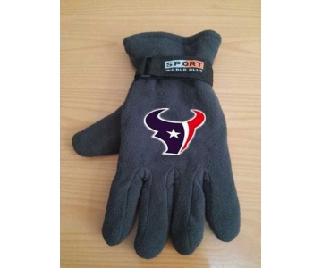 Houston Texans NFL Adult Winter Warm Gloves Dark Gray