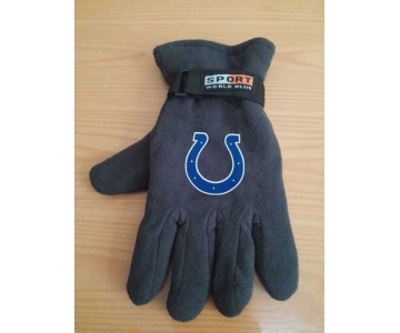 Indianapolis Colts NFL Adult Winter Warm Gloves Dark Gray