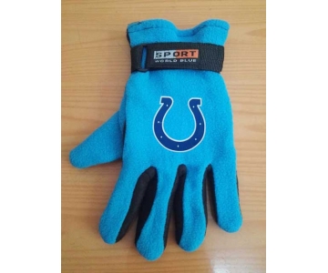 Indianapolis Colts NFL Adult Winter Warm Gloves Light Blue