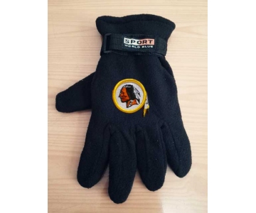 Washington Redskins NFL Adult Winter Warm Gloves Black