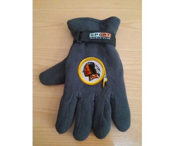 Washington Redskins NFL Adult Winter Warm Gloves Dark Gray
