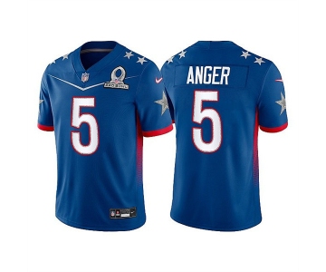 Men's Dallas Cowboys #5 Bryan Anger 2022 Royal NFC Pro Bowl Stitched Jersey