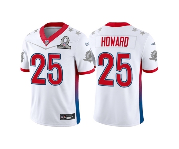 Men's Miami Dolphins #25 Xavien Howard 2022 White AFC Stitched Jersey