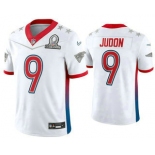 Men's New England Patriots #9 Matt Judon White 2022 Pro Bowl Vapor Untouchable Stitched Limited Jersey