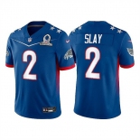 Men's Philadelphia Eagles #2 Darius Slay 2022 Royal NFC Pro Bowl Stitched Jersey