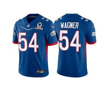 Men's Seattle Seahawks #54 Bobby Wagner 2022 Royal NFC Pro Bowl Stitched Jersey